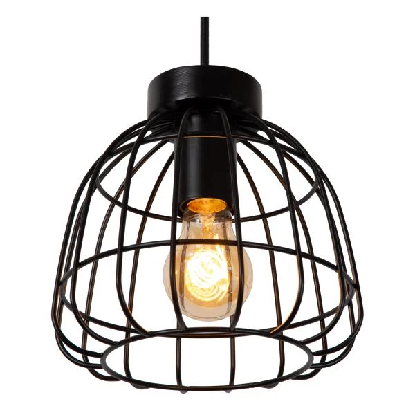 Lucide FILOX - Pendant light - 3xE27 - Black - detail 1